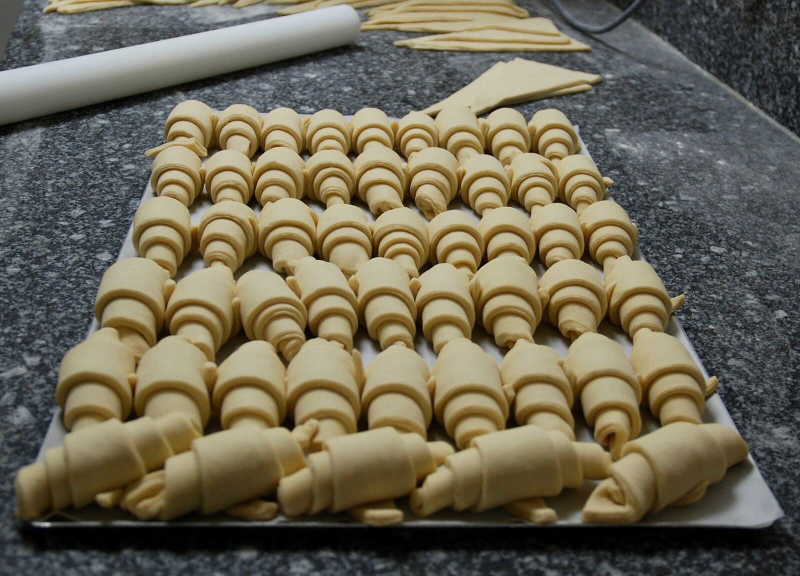 Confection des croissants